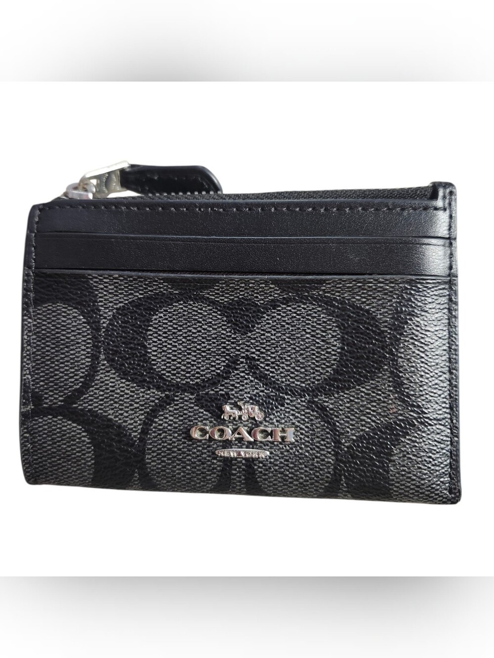 Coach EUC Mini Skinny ID Case In Signature Canvas